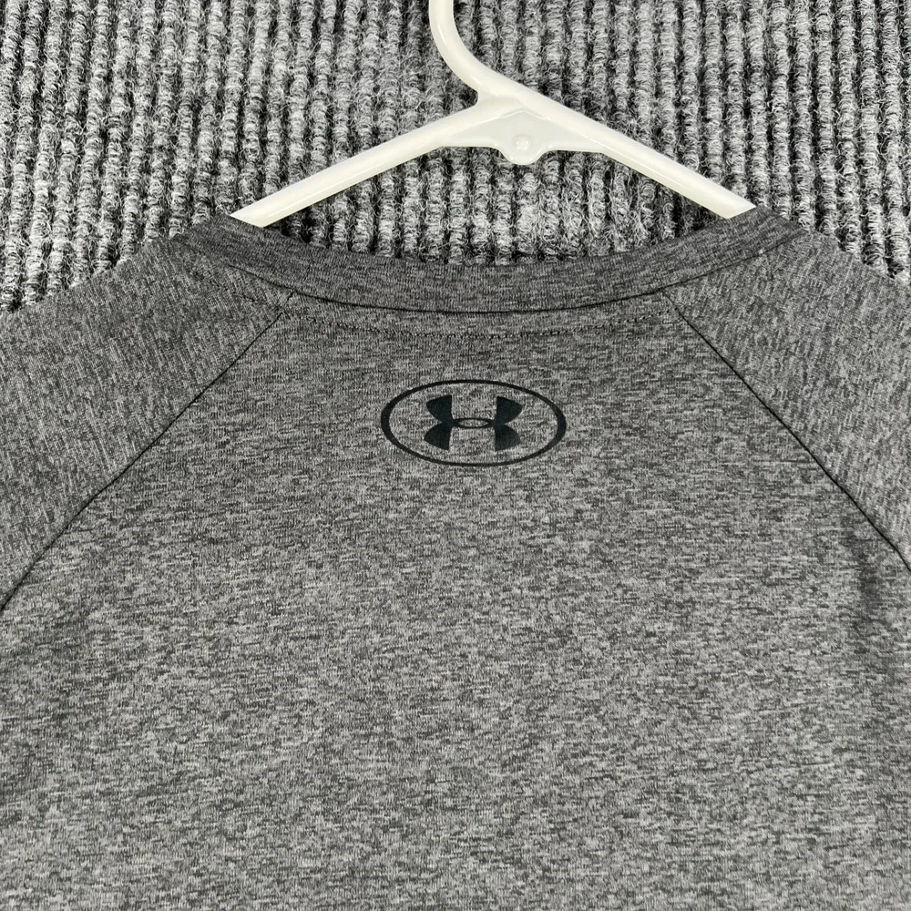 Under Armour Shirt Mens Medium Gray Tech Tee Casual Active Workout Gym Run Lift